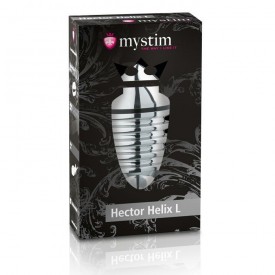 Анальный плаг для электростимуляции Hector Helix Buttplug L - 11,5 см.